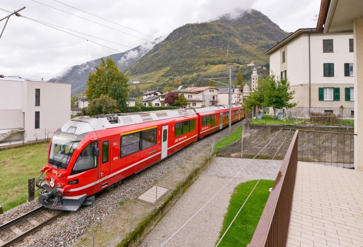 Alp Gruem Apartment - 8 Min Walk To Bernina Express Tirano Exteriör bild