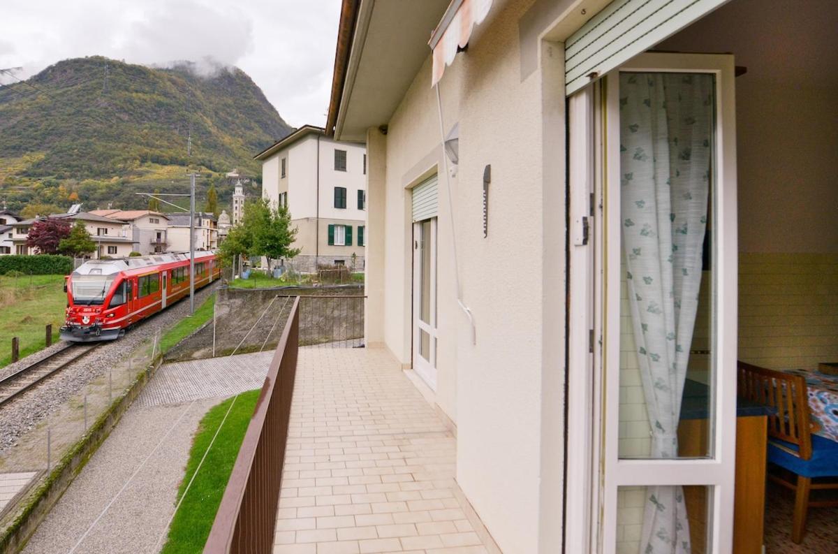 Alp Gruem Apartment - 8 Min Walk To Bernina Express Tirano Exteriör bild